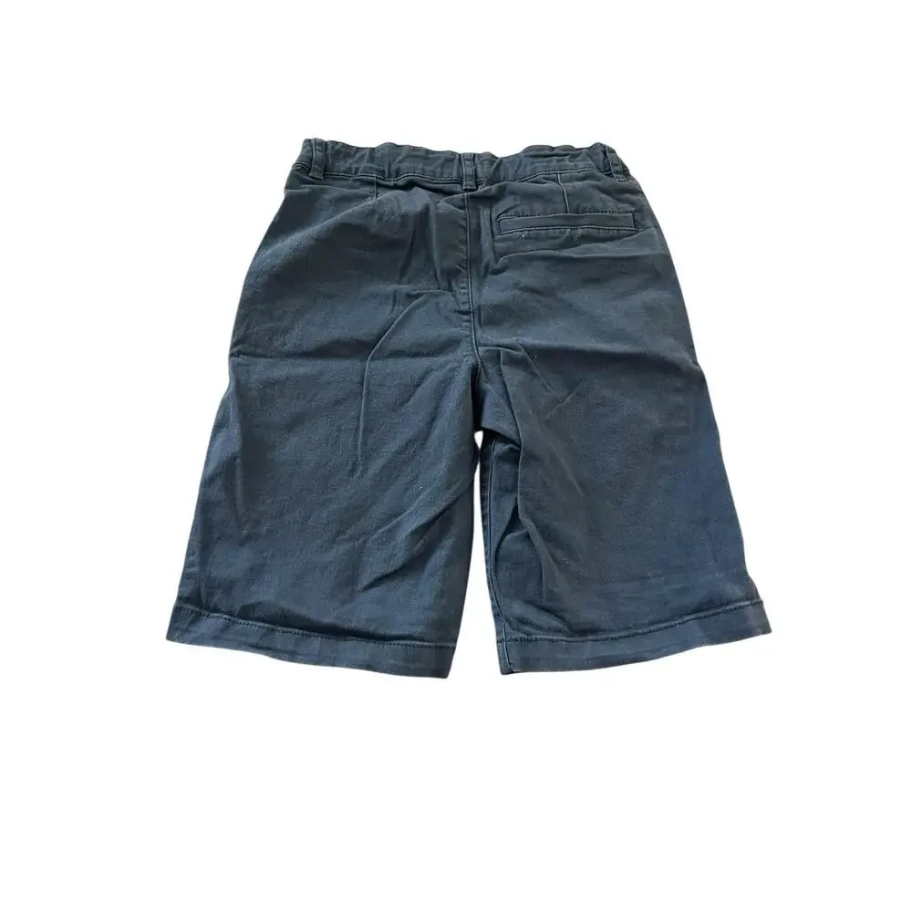Old Navy Boys Navy Blue Flat Front School Uniform Chino Shorts Youth Size 10